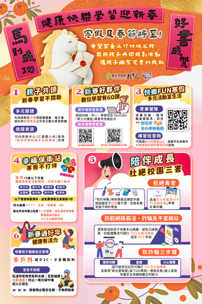 教育局114學年度寒假「新北市政府教育局給家長的一封信」圖片